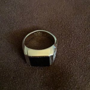 Sterling Silver black Onyx ring